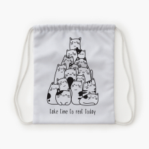 Plecak-worek, 30x38, Take time to rest