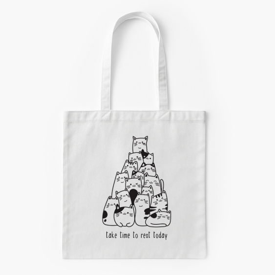 Torba bawełniana, 38x46, Take time to rest