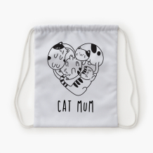 Plecak-worek, 30x38, Cat mum