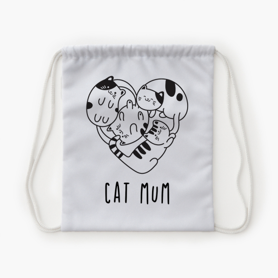 Plecak-worek, 30x38, Cat mum