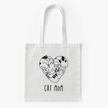 Torba bawełniana, 38x46, Cat mum