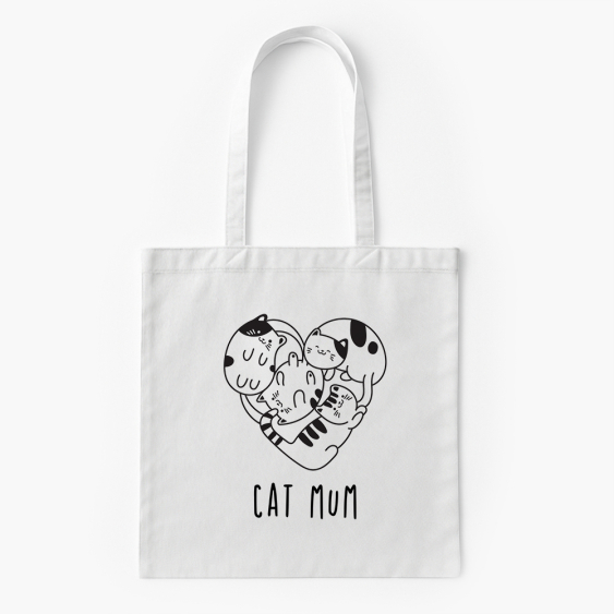 Torba bawełniana, 38x46, Cat mum