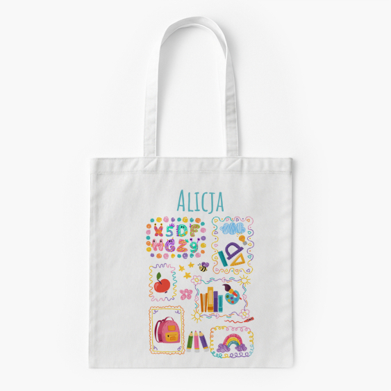 Torba bawełniana, 38x46, Szkoła