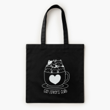 Torba bawełniana, 38x42, Cat lovers club