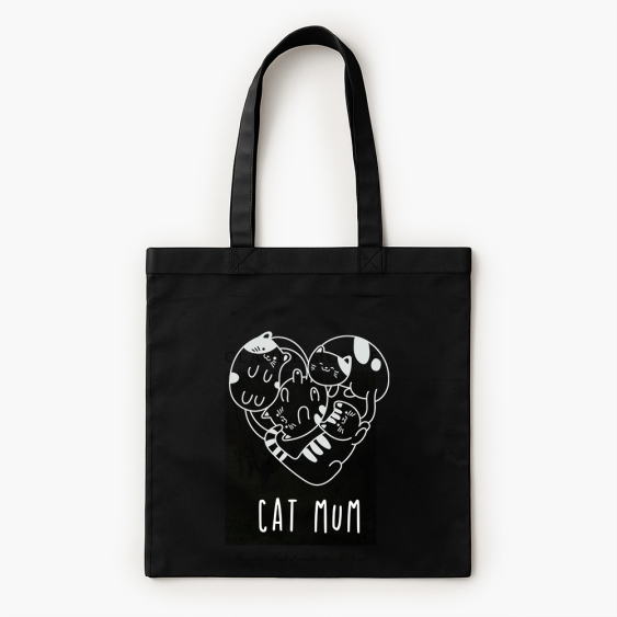 Torba bawełniana, 38x42, Cat mum