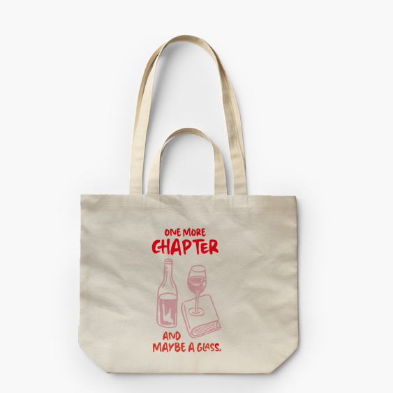 Torba płócienna z podwójnymi uszami, 38x42x10, One more chapter