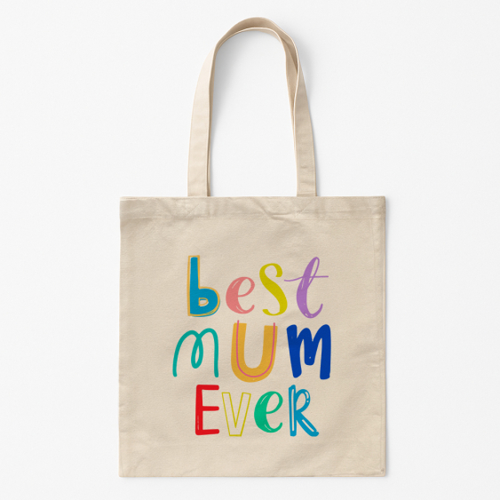 Torba bawełniana, 38x42, Best mum ever