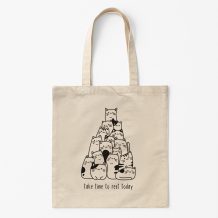 Torba bawełniana, 38x42, Take time to rest