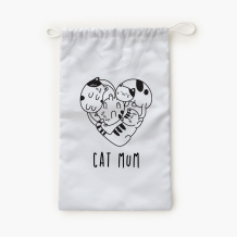 Worek na kapcie, 30x45, Cat mum