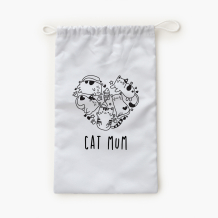 Worek na kapcie, 30x45, Cat mum 2