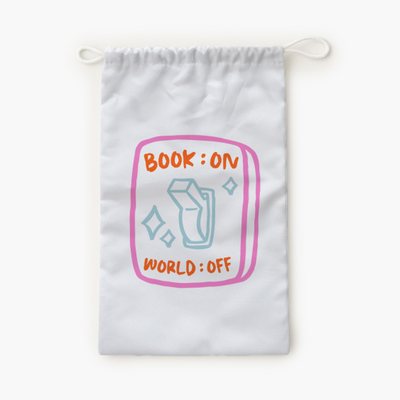 Worek na kapcie, 30x45, Book on