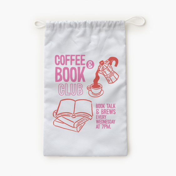 Worek na kapcie, 30x45, Book club