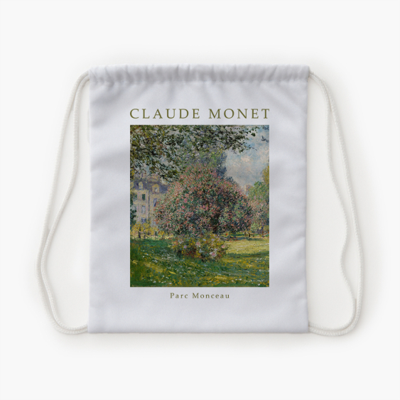 Plecak-worek, 30x38, Monet "Parc Monceau"