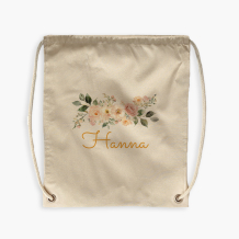 Plecak-worek, 38x46, Botaniczny z imieniem