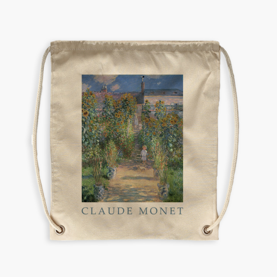 Plecak-worek, 38x46, Monet "Garden"