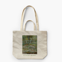 Torba płócienna z podwójnymi uszami, 38x42x10, Monet "Bridge"