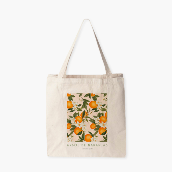Torba bawełniana, 38x42x10, Oranges