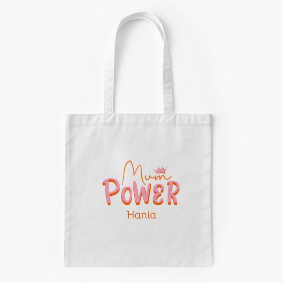 Torba bawełniana, 38x46, Mum power