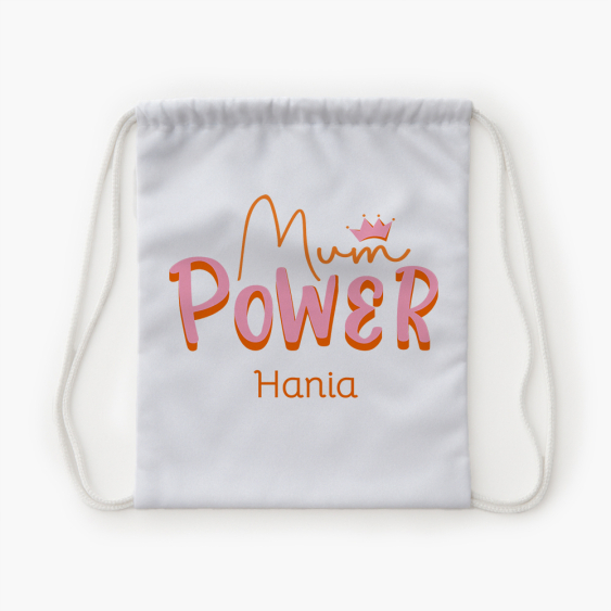 Plecak-worek, 30x38, Mum power