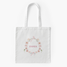 Torba bawełniana, 38x46, Wieniec z napisem