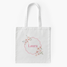 Torba bawełniana, 38x46, Wianuszek z imieniem