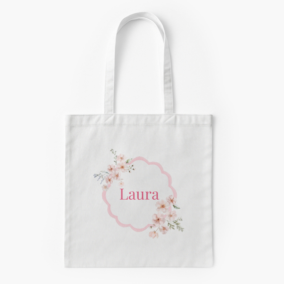 Torba bawełniana, 38x46, Wianuszek z imieniem