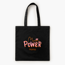 Torba bawełniana, 38x42, Mum power