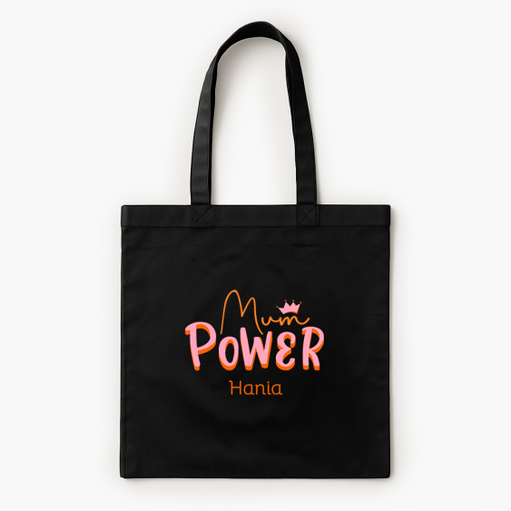 Torba bawełniana, 38x42, Mum power