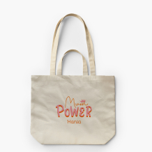 Torba płócienna z podwójnymi uszami, 38x42x10, Mum power