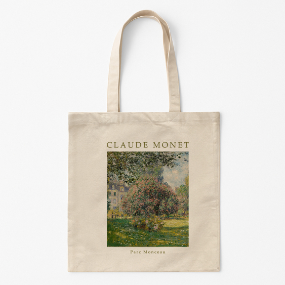 Torba bawełniana, 38x42, Monet "Parc Monceau"