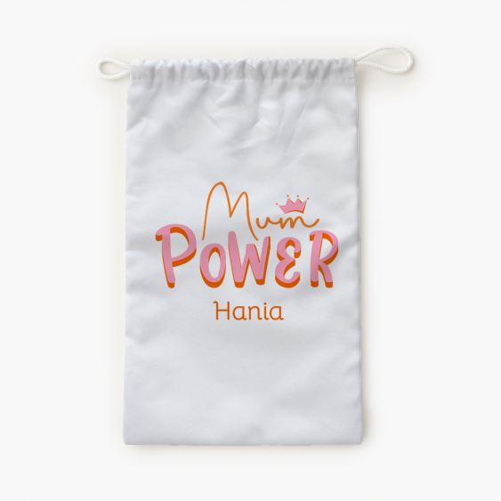 Worek na kapcie, 30x45, Mum power