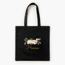 Torba bawełniana, 38x42, Botaniczny z imieniem