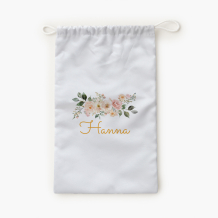 Worek na kapcie, 30x45, Botaniczny z imieniem