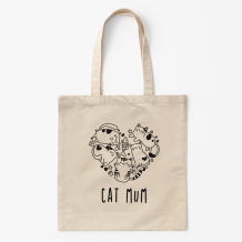 Torba bawełniana, 38x42, Cat mum 2