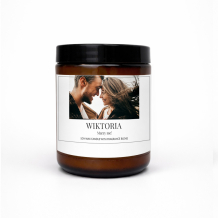 Świeczka, Zdjęcie z tekstem