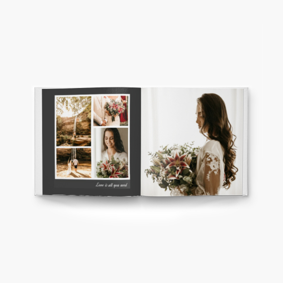 Album ślubny fotoksiążka, 25x25 cm