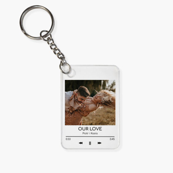 Brelok Our song, 4x6 cm