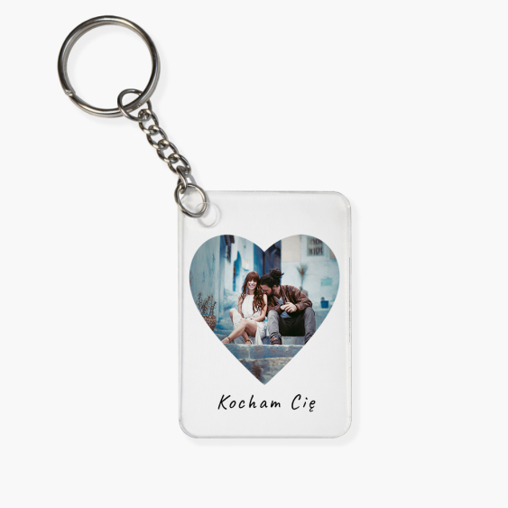 Brelok Serce, 4x6 cm