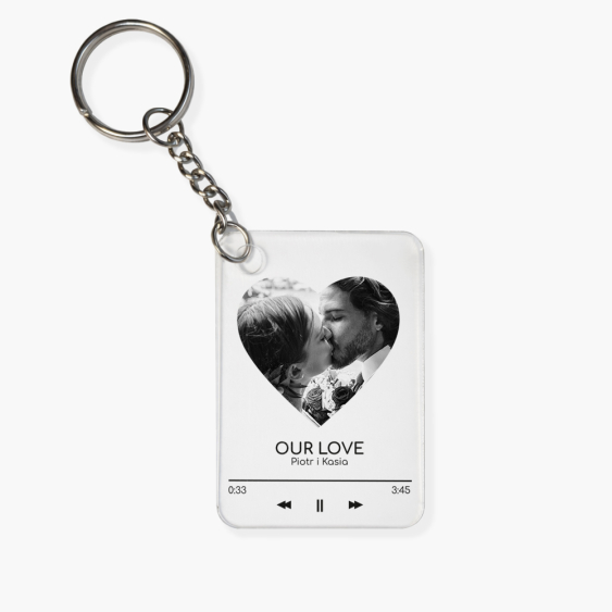 Brelok Our Love, 4x6 cm