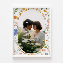 Plakat, Delicate spring z białą ramką, 21x30