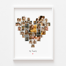 Plakat, Insta Serce z białą ramką, 30x40