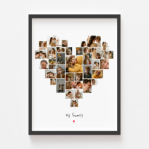 Plakat, Insta Serce z czarną ramką, 20x30