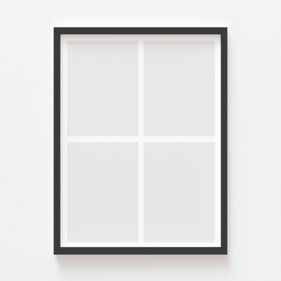 Plakat, Twój plakat, 4 elementy z ramką czarną, 21x30