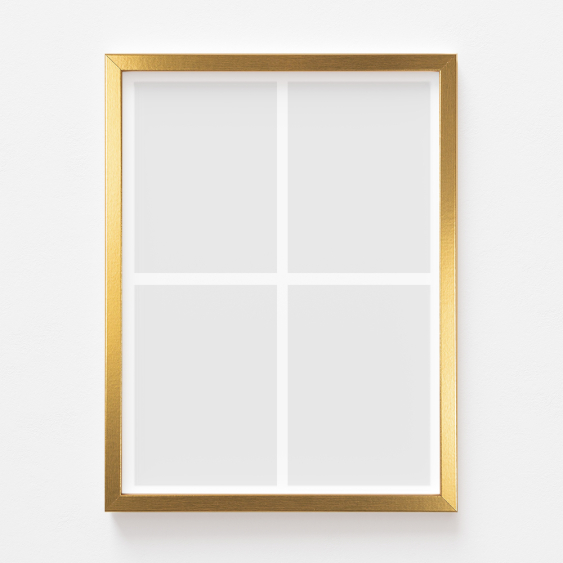 Plakat, Twój plakat, 4 elementy z ramką złotą, 21x30