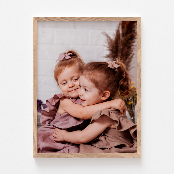 Plakat, Twój projekt z dębową ramką, 20x30