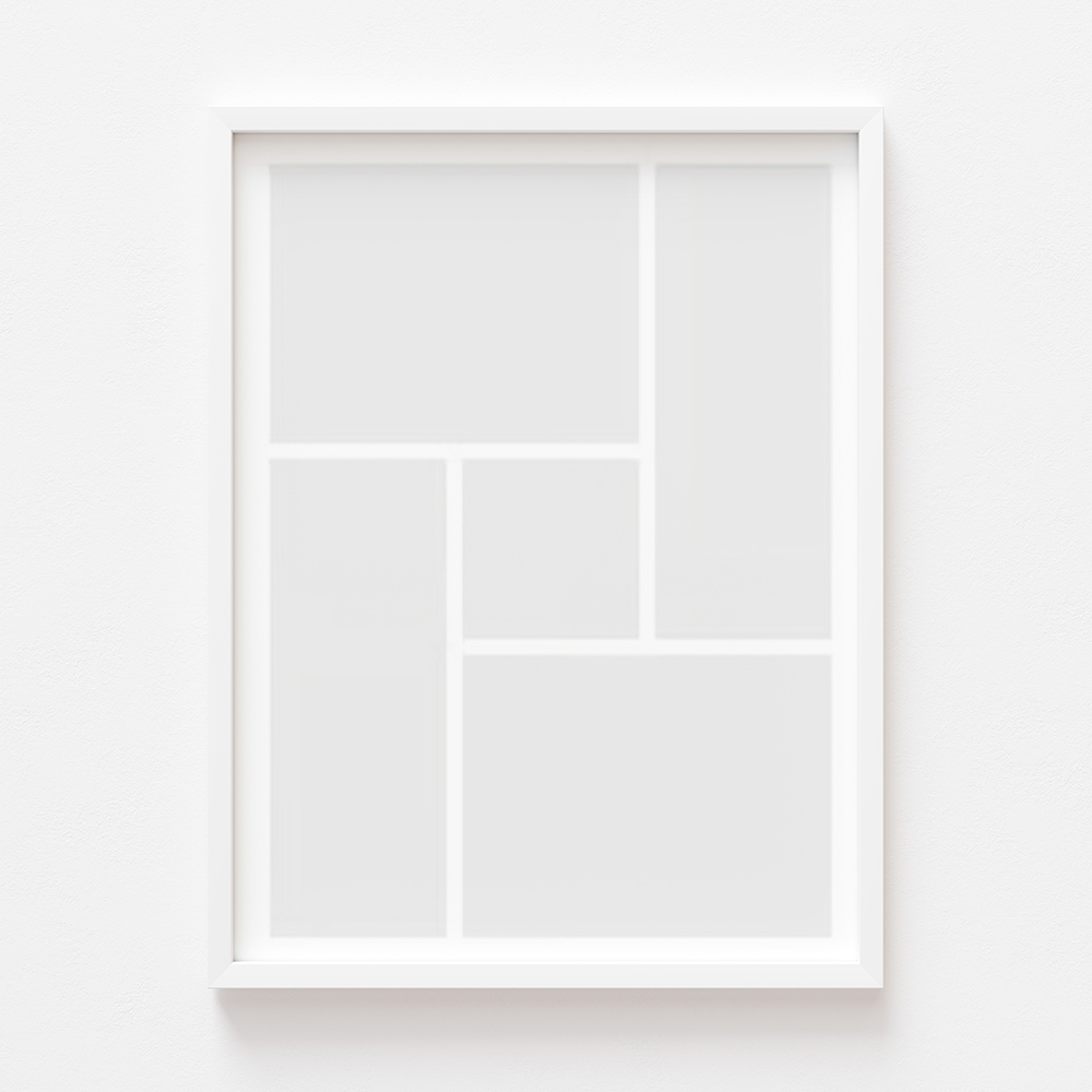 Plakat, Twój plakat, 5 elementów z ramką białą, 21x30