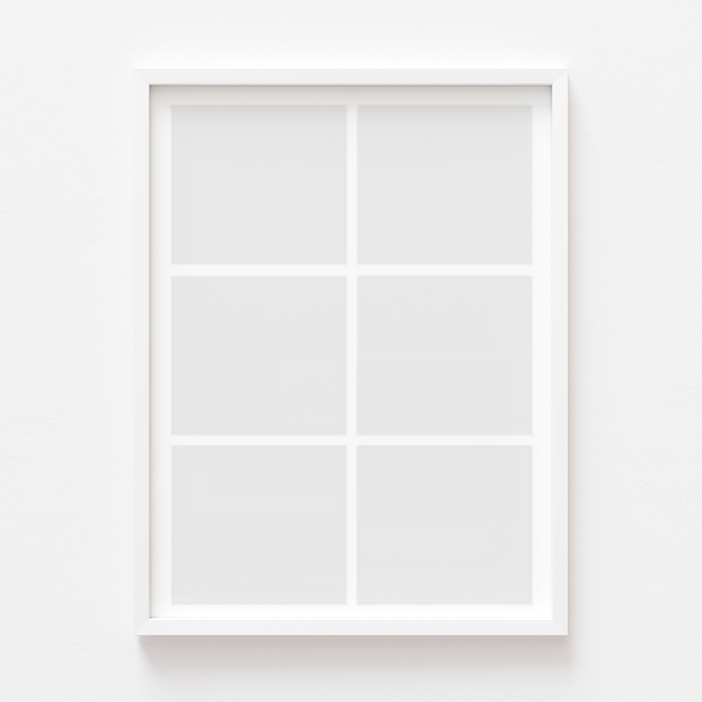 Plakat, Twój plakat, 6 elementów z ramką białą, 21x30