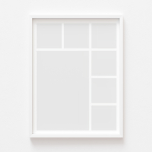 Plakat, Twój plakat, 7 elementów z ramką białą, 21x30