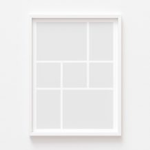 Plakat, Twój plakat, 7 elementów z ramką białą, 21x30