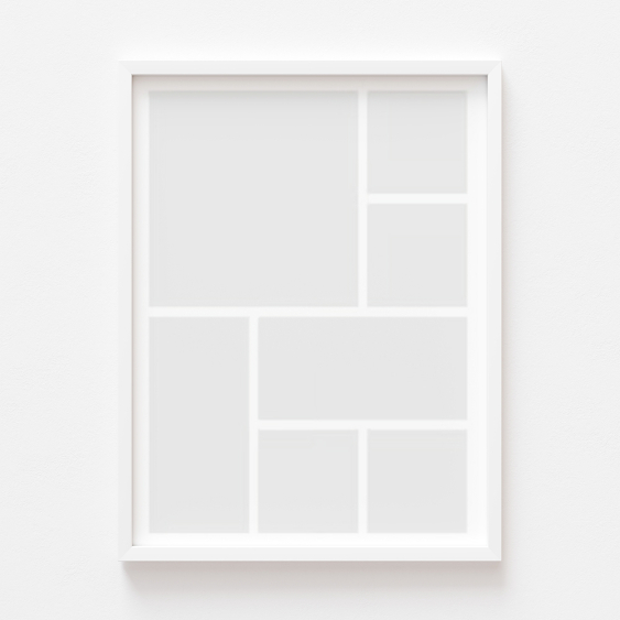 Plakat, Twój plakat, 7 elementów z ramką białą, 21x30